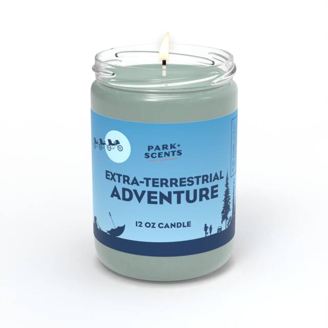 Park Scents Extra-Terrestrial Adventure Candle - Et - Handmade in The Usa Accurate Smell Of Forest Queue At E.t. Ride Universal Orlando - image 1