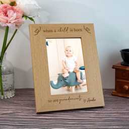 Personalized Grandparent Picture Frame When A Child Is Born So Are Grandparents Pregnancy Announcement First Time Gifts For Her - thumbnail 2