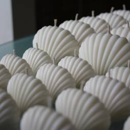 Seashell Candle, Soy Shell Beach Candles, Wax White Sea Home Decor, Wedding Gift, Gift Vegan Candle - thumbnail 3