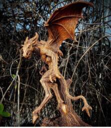 Jersey Devil Statue, Hand Painted Resin Sculpture - Cryptozoology Creature Figurine Urban Legend Monster, Gothic Art Decor - thumbnail 1