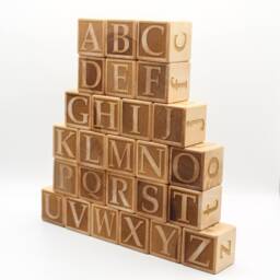 Wood Alphabet Block Set - thumbnail 1