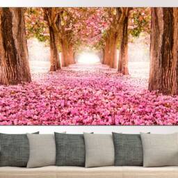 Sakura Print Large Wall Art Flowers Spring Flower Photo Canvas Set Home Decor - thumbnail 2