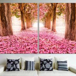 Sakura Print Large Wall Art Flowers Spring Flower Photo Canvas Set Home Decor - thumbnail 3