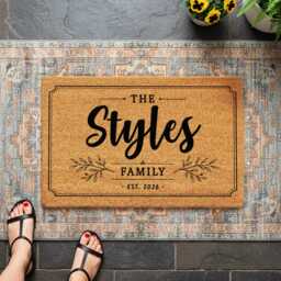 Nan & Grandad Personalised Doormat - Custom Grandparent Welcome Coir Mat Outdoor Gift - thumbnail 4