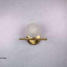 Wall Light - Brass Gold Globe Lamp Vanity Fixture, Sconce Model Ranor Lighting Design # - thumbnail 3