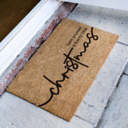 Have Yourself A Merry Little Christmas - Door Mat New Home Gift Housewarming Gift- Decor Welcome - thumbnail 2