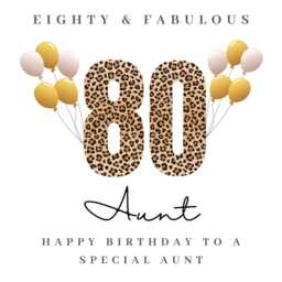Personalised Aunt 80Th Birthday Candle Gift Hamper Card Prints W - thumbnail 4
