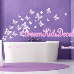 Butterfly Wall Decal Set, Children's Room Decor, Set Of 25 - thumbnail 3
