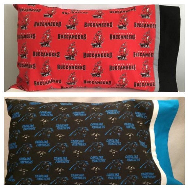 Tampa Bay Buccaneers & Carolina Panthers Pillowcase - image 1
