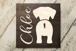 Personalized Dog Leash Holder, Custom Pet Name Sign For Lovers, Birthday Gift Owner - thumbnail 1