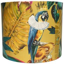 Funky Jungle Lampshade For Ceiling & Table Lamps, Tropical Animal Drum Light Shade - thumbnail 3