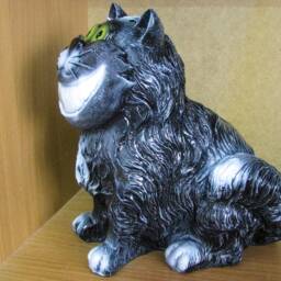 Garden Statue Cat Fairy Yard Decorations Funny Sculpture Large Lawn Flowerbed Outdoor Alice in Wonderland Figurine Smile Keepsake Gifts - thumbnail 3