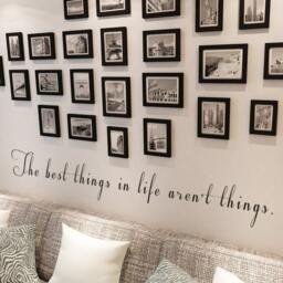 Vinyl Wall Decal The Best Things in Life Aren't - Home Quote Life Decal- 065 - thumbnail 2