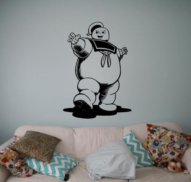 Stay Puft Marshmallow Man Vinyl Decal Ghostbusters Wall Sticker Nursery Interior Graphics Bedroom Children's Kids Room Art 6(Gbr - image 1