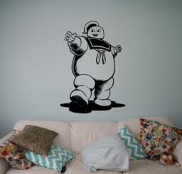 Stay Puft Marshmallow Man Vinyl Decal Ghostbusters Wall Sticker Nursery Interior Graphics Bedroom Children's Kids Room Art 6(Gbr - thumbnail 1