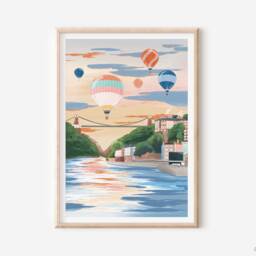 Bristol Harbour Art Print, Travel Poster, Art, Gift - thumbnail 2