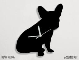 French Bulldog Dog 2 - Wall Clock Silhouette