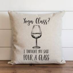 Yoga Class // 18 X 20 Pillow Cover Everyday Throw Gift Accent Cushion - thumbnail 1