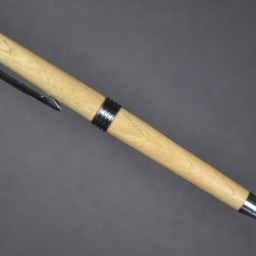 Custom Wooden Pen Elm With Turquoise Inlays - thumbnail 2