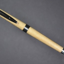 Custom Wooden Pen Elm With Turquoise Inlays - thumbnail 3