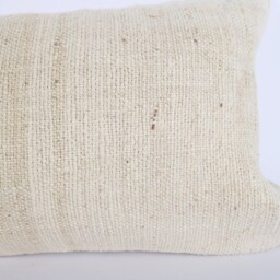 Handwoven Kilim Lumbar Pillow Cover Turkish Wool Cushion - 12x24 - thumbnail 2