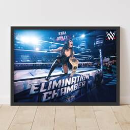 Wwe Print - Elimination Chamber Rhea Ripley Win Poster Wall Art - thumbnail 1