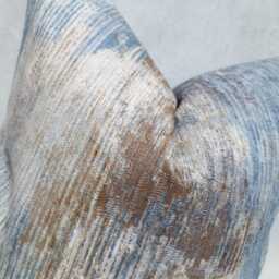 Ombre Slate Blue & Brown Cushion Cover Fresco John Lewis & Partners Embroidered Cushion Cover/ Throw Cover - thumbnail 4