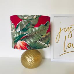 Bird Of Paradise Tropical Print Lampshade - thumbnail 2