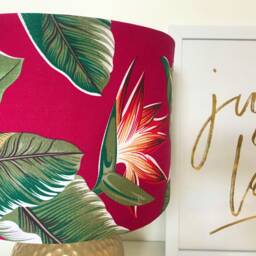 Bird Of Paradise Tropical Print Lampshade - thumbnail 3
