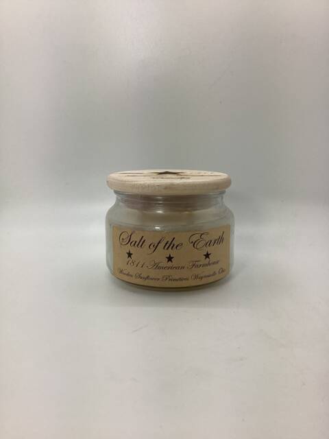 Salt Of The Earth Highly Scented Candle/Apothecary Jar 10 Oz/Paraffin Wax/Farmhouse Candle/Hand Poured Candle/Country-Primitive Candle - image 1