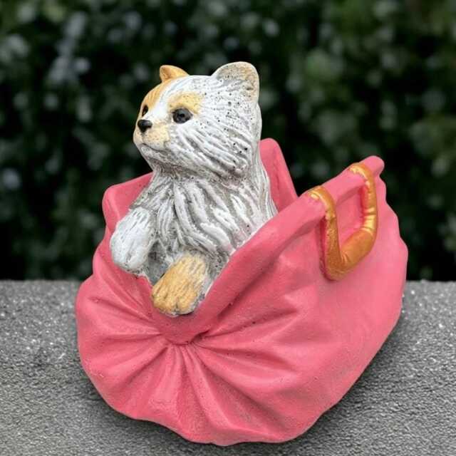 Unique Cat Flower Pot Sculpture Cement Planter Statue Garden Plant Decoration Handmade Ornament Planter Lover Gift Yard Art - image 1