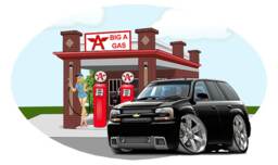 2008 Chevy Trailblazer Decal Removable Suv Car Wall Art - thumbnail 1
