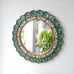 "Peruvian Mirrors ""Harmonious Turquoise 40cm"
