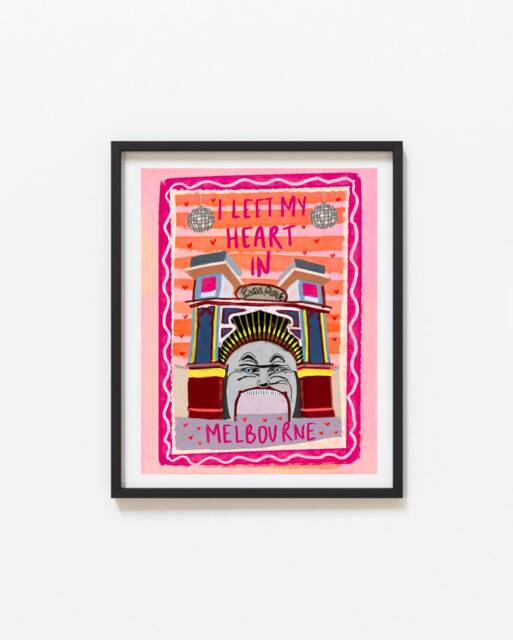 Melbourne Travel Poster - St Kilda Australia Art Print