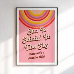 Electric Light Orchestra - Mr Blue Sky Lyrics Print Wall Art A4 A3 A5 Unframed Indie Music Rock Pop - thumbnail 3