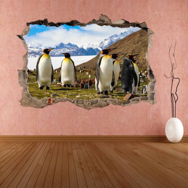 Penguins Wall Decal Sticker Mural Poster Print Art Kids Bedroom Home Office Decor De39