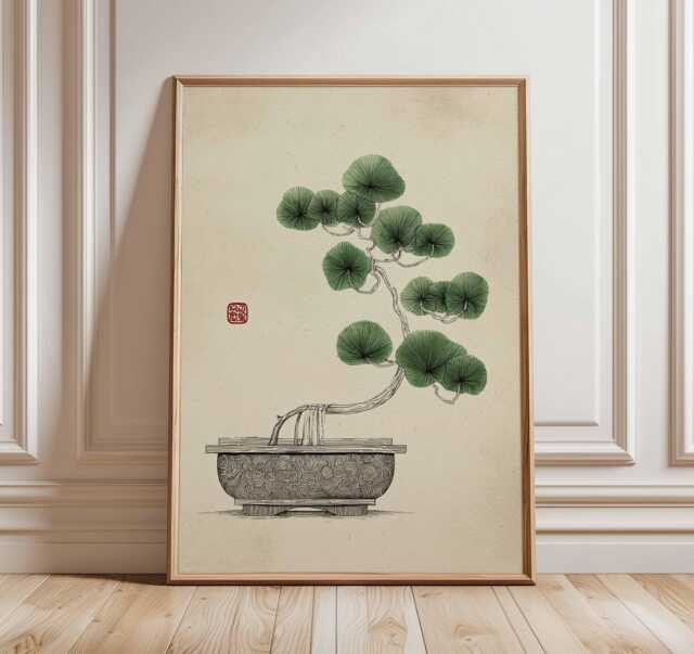 Bonsai Tree Poster, Japanese Wall Art Print, Zen Minimalist Decor, Asian  Ink Painting Artwork, Tranquil Nature Meditation Home Print by Etsy |  uFurnish.com