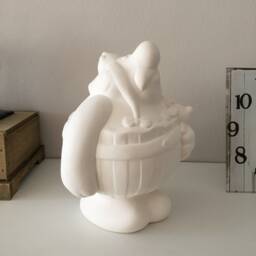 Ceramic Obelix Figurine, Ready To Paint, Bisque, Cartoon Character, Christmas Gifts, Asterix & Heroes, U-Paint, Art Statue - thumbnail 3