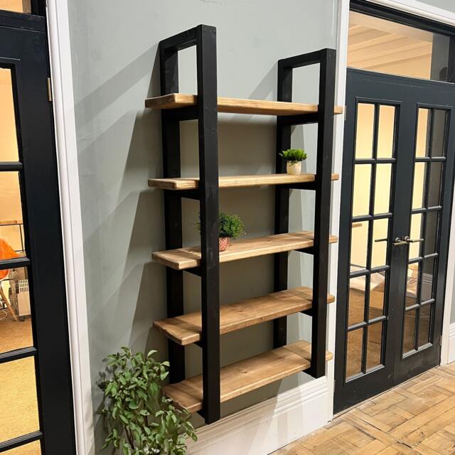 Wall Mount Box Frame Wooden Shelving/storage Unit Bookcase - Choice Of Frame Colour & Wood Shades, - Free UK Delivery - image 1