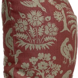 Schumacher Woodland Silhouette Rhubarb Cushion Cover Pillow Double Sided - thumbnail 2