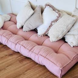 Linen Bench Cushion French Style Floor Cushion - thumbnail 3