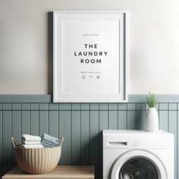 The Laundry Room Print - Utility Wall Art Home D??cor Typography Poster Unframed - thumbnail 2