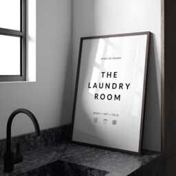The Laundry Room Print - Utility Wall Art Home D??cor Typography Poster Unframed - thumbnail 3