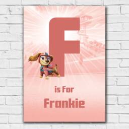 Paw Patrol Print - Everest Letter & Name Personalised Poster Wall Art - thumbnail 2