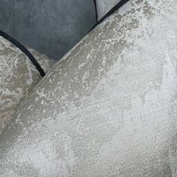 Adelina Marble Cushion Cover Oyster Champagne Designer Fabric Black Piped Luxury Pillow Sham Beaumont Textiles Handmade in UK - thumbnail 4