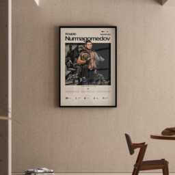 Khabib Nurmagomedov Poster, Ufc Inspired Mma Wall Art, Fighter Legacy Print, Combat Sports Gym Decor Gift - thumbnail 2