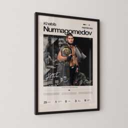 Khabib Nurmagomedov Poster, Ufc Inspired Mma Wall Art, Fighter Legacy Print, Combat Sports Gym Decor Gift - thumbnail 3