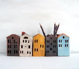 Gifts For Teachers-Ceramic Pencil Holder-Tealight & Candle Holder-Pottery - thumbnail 1