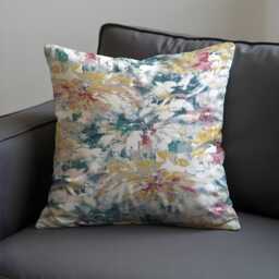 Abstract Floral Cushion Cover, Artistic Throw Pillowcase, Decorative Sofa Pillow Cover - thumbnail 2