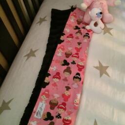 "Robert Kauffman's Pink Ballerina & Black Minky Baby Blanket ""Dulce De Chloe" - thumbnail 4